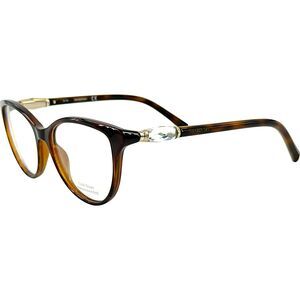 Swarovski SK5311 Womens Plastic Eyeglass Frame 052 Dark Havana 52-16 Crystals